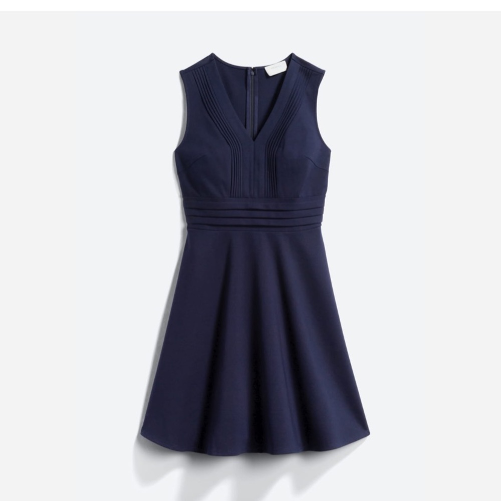 Mystic Los Angeles Fit and Flare Navy Dress